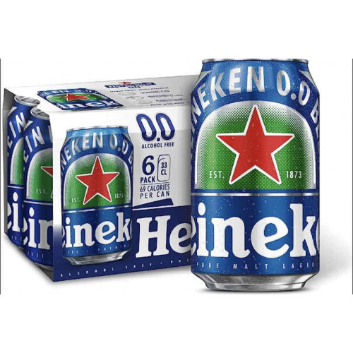 مشروب شعير هنيكن خالي من الكحول شدة -6  *230 مل 