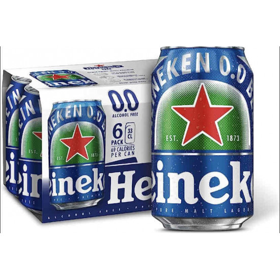 مشروب شعير هنيكن خالي من الكحول شدة -6  *230 مل 