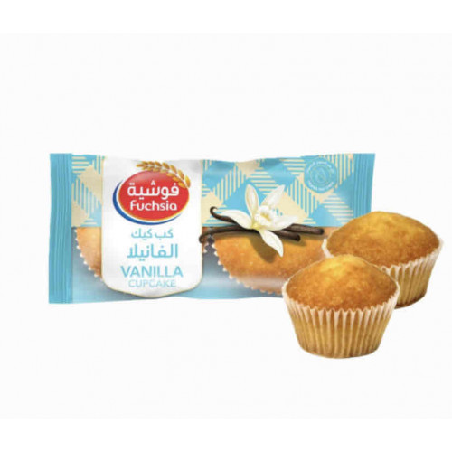 كب كيك فوشية بالفانيلا 70 غرام