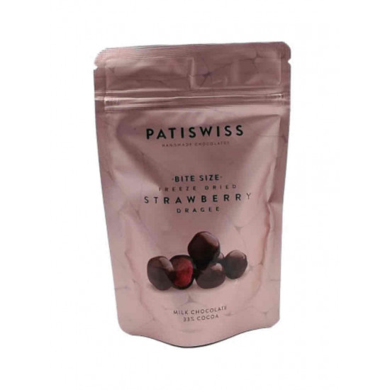 باتي سويس حبيبات الفراولة مغطي بالشوكولاتة الحليب مستورد -80 غرام 
