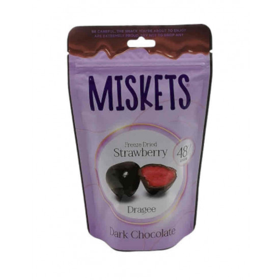 ميسكيتس فراولة مغطي بالشوكولاتة الداكنة  مستورد-80 غرام
