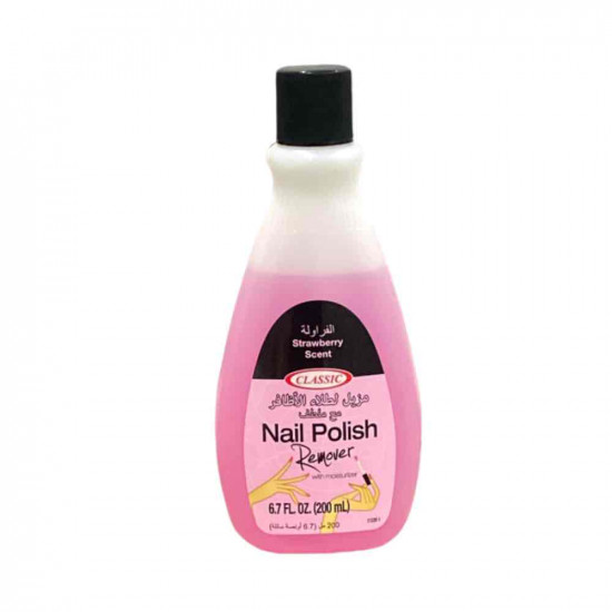 مزيل طلاء اظافر مع ملطف برائحة الفراوله200مل