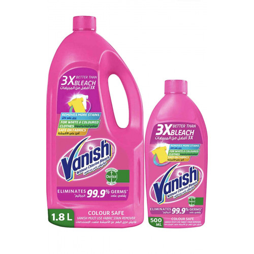 سائل ڤانيش لإزالة بقع الملابس 1,8 لتر و500مل مجانا