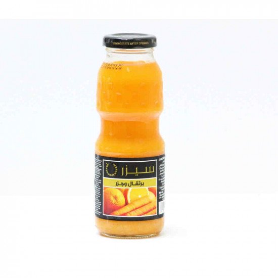 عصير سيزر برتقال بالجزر 250 مل