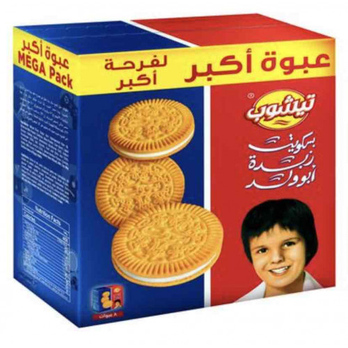 كرتون بسكويت تيشوب أبوولد 100جم 