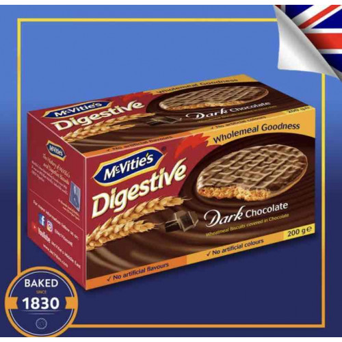 بسكويت ماكفيتيز بالشوكولاته الداكنة 200جم