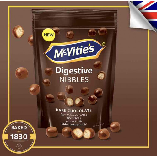 بسكويت ماكفيتيز كرات بالشوكولاته الداكنة 120جم
