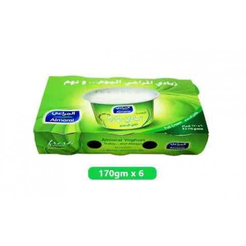 زبادي المراعي كامل الدسم 170x6جم