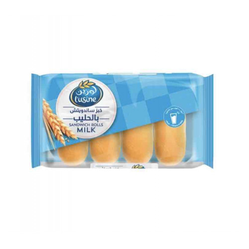 خبز لوزين بالحليب ساندويش رول 4 حبات