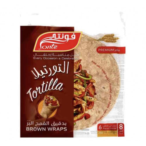 تورتيلا فونتي بر فاخر 6 حبات 250 جم 