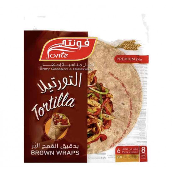 تورتيلا فونتي بر فاخر 6 حبات 250 جم 