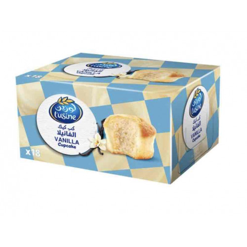 كرتون كب كيك لوزين فانيلا 18حبة 540 جم 