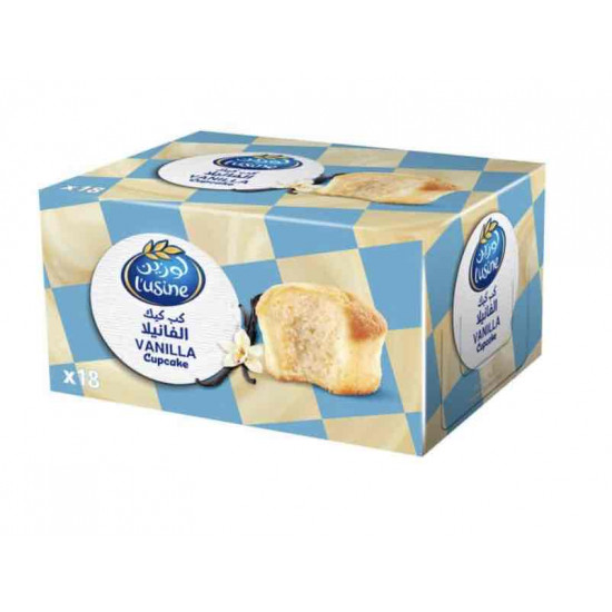كرتون كب كيك لوزين فانيلا 18حبة 540 جم 