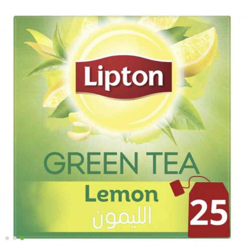 شاي اخضر ليبتون ليمون 25 حبة 