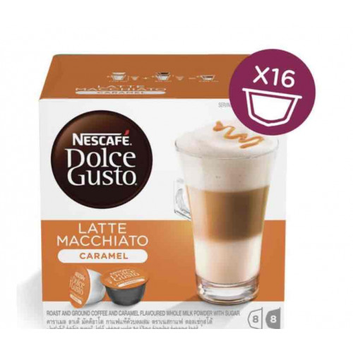 كبسولات القهوة نسكافية دولتشي جوستو لاتيه ماكياتو 16 حبة 
