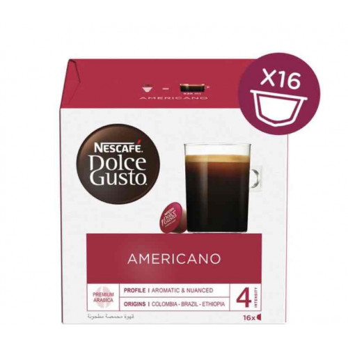 كبسولات القهوة نسكافية دولتشي جوستو أمريكانو 16 حبة 