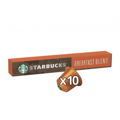 كبسولات القهوة ستاربكس بريكفاست بلند من نسبريسو 10 حبات 