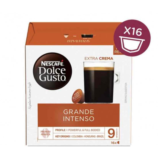 كبسولات القهوة نسكافية جراندي إنتنسو دولتشي جوستو 16 حبة 