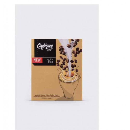 كرتون قهوة كوفيك 3 في 1 سريعة التحضير ومبيضة ومحلاة 20جم*22