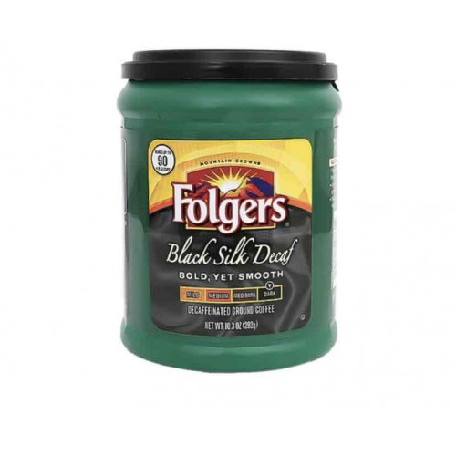 قهوة فولجرز سوداء بدون كافيين 292 جم