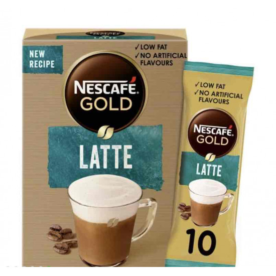 كرتون قهوة نسكافية جولد لاتيه 18جم*10 