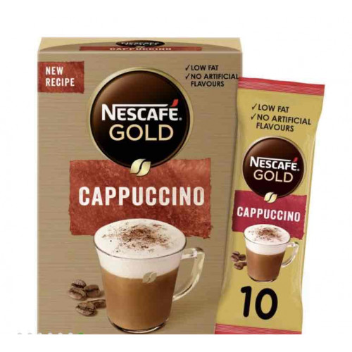 كرتون قهوة نسكافية جولد كابتشينو 15.5جم*10