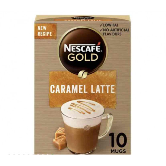 كرتون قهوة نسكافية جولد لاتيه كراميل 17جم*10