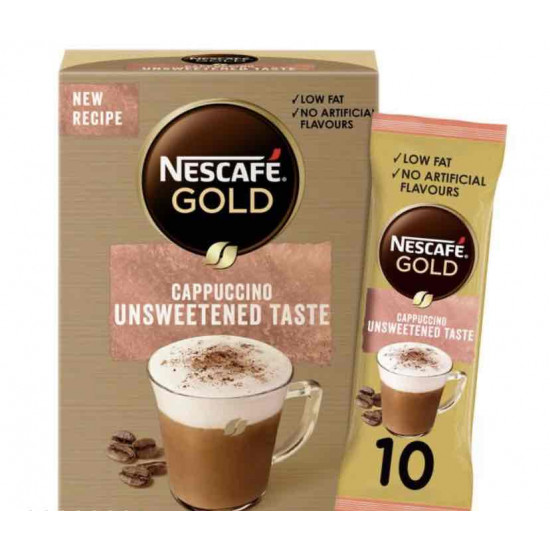 كرتون قهوة نسكافية جولد كابتشينو غير محلى 14.2جم*10