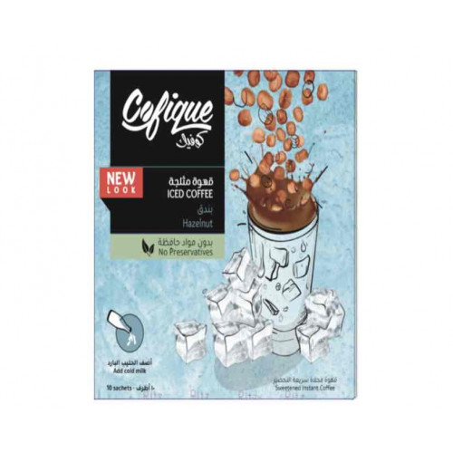 كرتون قهوة مثلجة كوفيك بندق 24جم*10