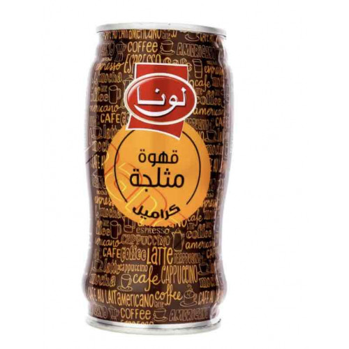 قهوة مثلجة لونا بنكهة الكراميل 240مل 