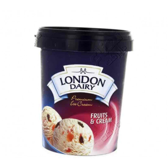 ايس كريم لندن ديري فواكة 500 مل