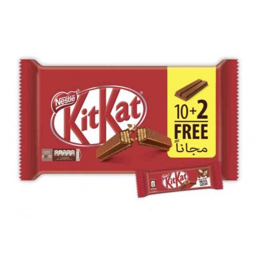 ويفر كيت كات اصابع الشوكولاته 10+2 مجاناً 20.5 جم