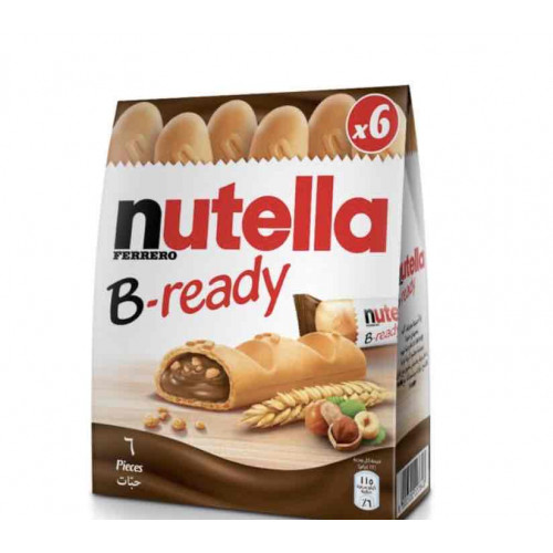 ويفر نوتيلا محشو بكريمة البندق مع الكاكاو 6 حبات