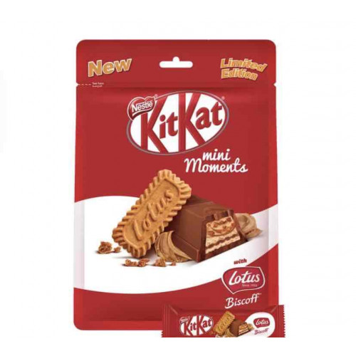 ويفر كيت كات ميني مومنتس مع لوتس 122.5 جم