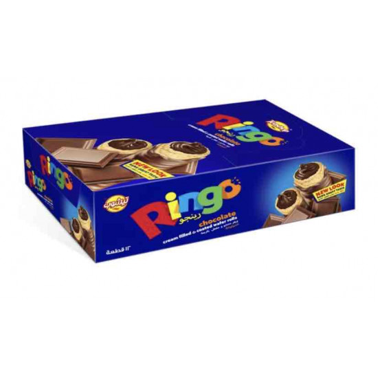 كرتون ويفر رول رينجو شوكولاته 26جم*12 