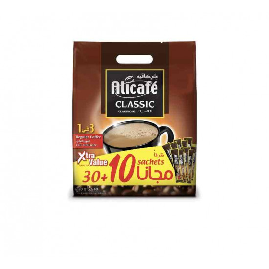 علي كافيه كلاسيك 3 في 1 مجموعة 30 حبة + 10 مجانا  20 جم