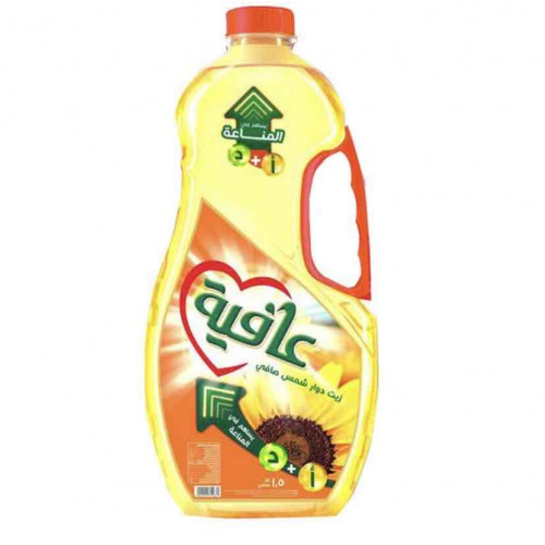 عافيه زيت دوار الشمس 1.5 لتر 