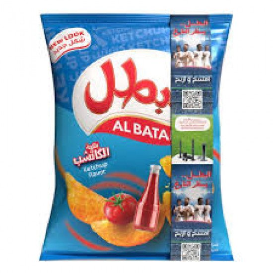 بطاطس البطل بنكهة الكاتشب 110 جرام