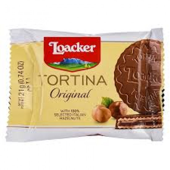 ويفر لوكر تورتينا محشو بكريمة البندق 21 جرام