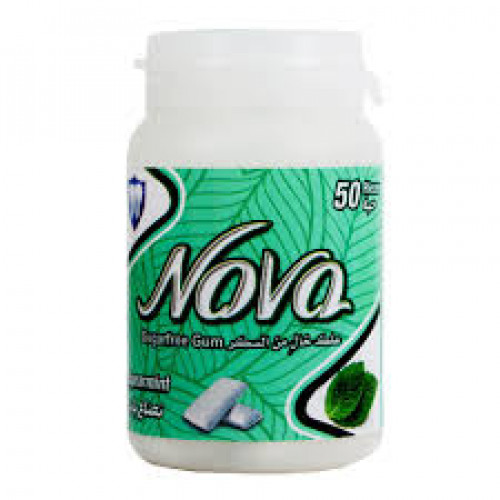 علك نوفا نعناع بارد خالي من السكر 50 حبة 