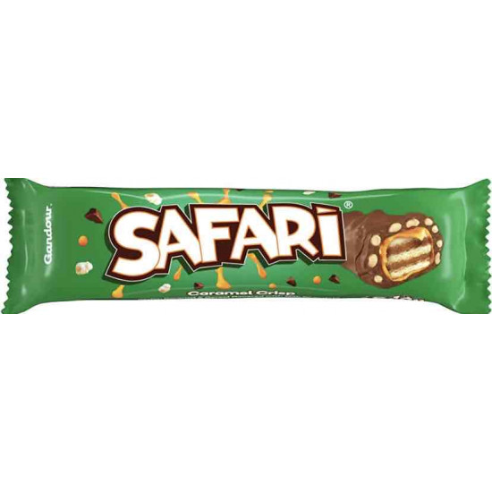 ويفر كراميل وحبات الأرز مغطي بشوكولاتة 