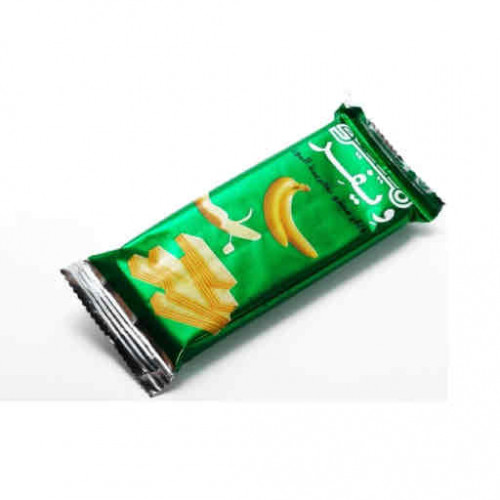 بسكويت ميمو ويفر محشو بكريمة الموز 