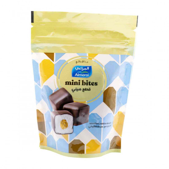 ايس كريم المراعي فانيليا مع عجينة الكوكي -قطع ميني- 128مل