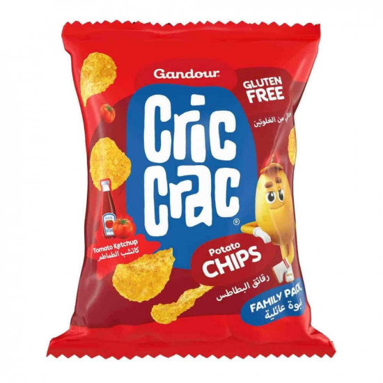 شبس كريك كراك كاتشب -100غ