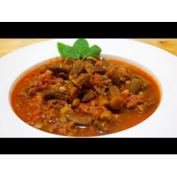 إيدام باميه باللحم 