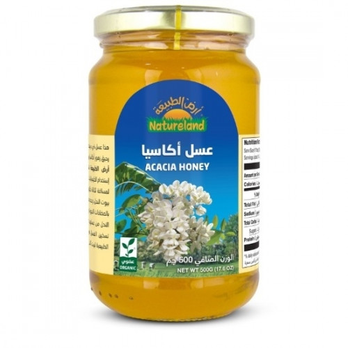 عسل الأكاسيا أرض الطبيعه 360 جم