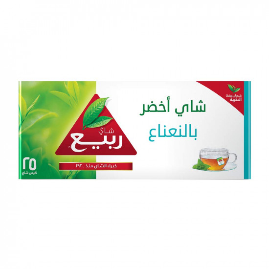 شاي ربيع أخضر نعناع 25 كيس