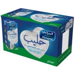 كرتون حليب المراعي طويل الاجل كامل الدسم 1 لتر 