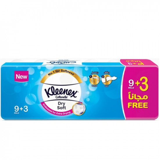 مناديل حمام كلينكس دراي سوفت 200 ورق 9+3 شد 8