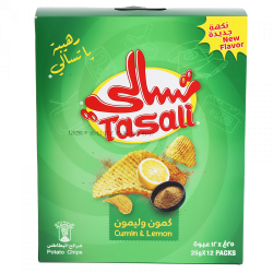 بطاطس تسالي كمون و ليمون 25 جم علبة